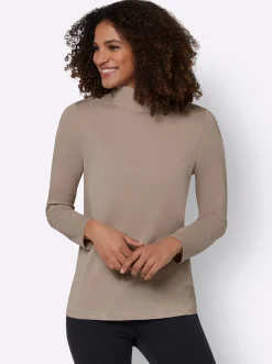 Rollkragenshirt mit langen Ärmeln