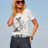 Rundhalsshirt mit Lettering-Motiv