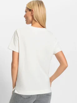 Rundhalsshirt mit Lettering-Motiv