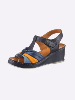 Sandalette ganz aus Leder