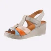 Sandalette ganz aus Leder
