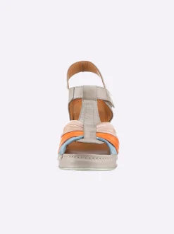 Sandalette ganz aus Leder