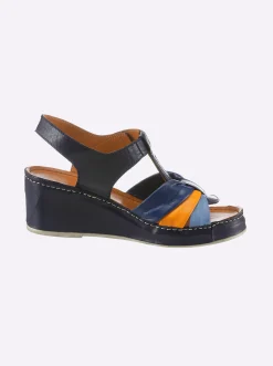 Sandalette ganz aus Leder