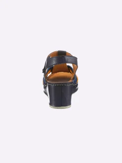 Sandalette ganz aus Leder