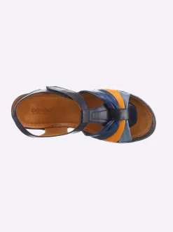 Sandalette ganz aus Leder
