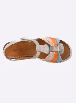 Sandalette ganz aus Leder