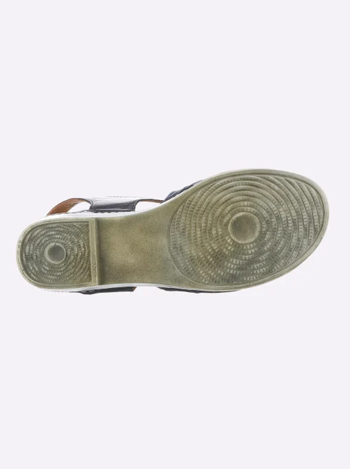 Sandalette ganz aus Leder