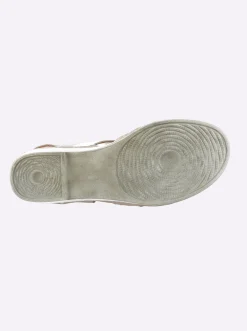Sandalette ganz aus Leder