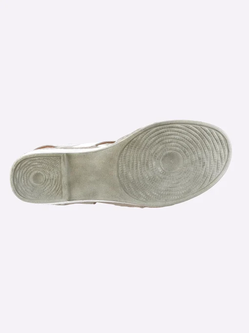 Sandalette ganz aus Leder