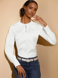 Satinbluse