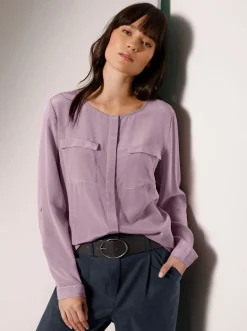 Satinbluse