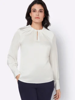 Satinbluse