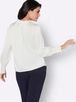 Satinbluse
