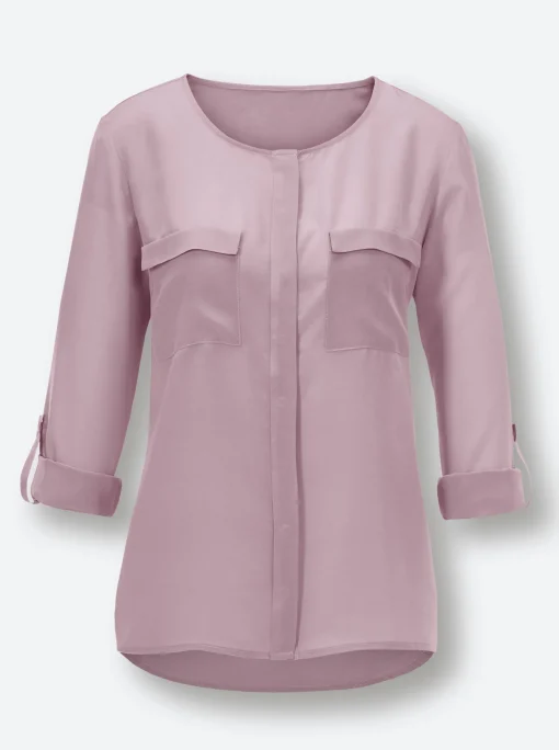 Satinbluse