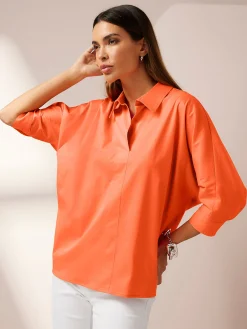 Schlupfbluse im Oversized-Style