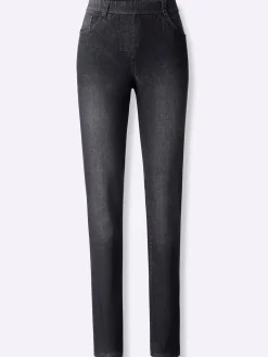Schlupfjeans mit Gürtelschlaufen