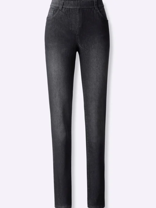 Schlupfjeans mit Gürtelschlaufen