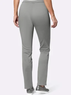Schlupfjeans mit seitlichem Einsatz