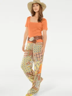 Shirt aus Rippenware