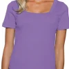 Shirt aus Rippenware