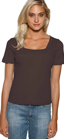 Shirt aus Rippenware