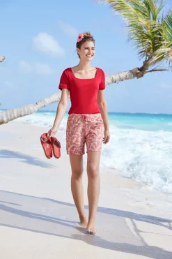 Shirt aus Rippenware