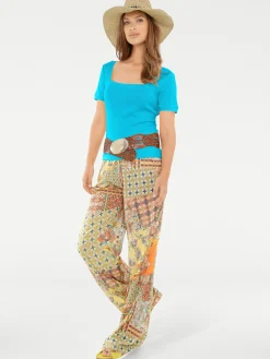 Shirt aus Rippenware