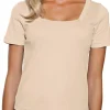 Shirt aus Rippenware