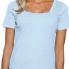 Shirt aus Rippenware