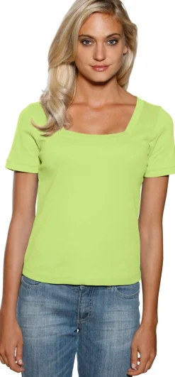 Shirt aus Rippenware