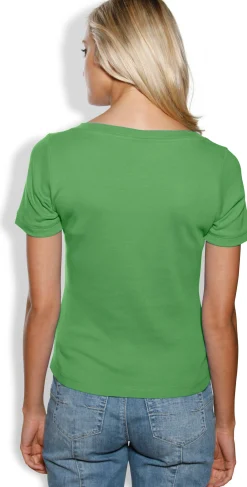 Shirt aus Rippenware