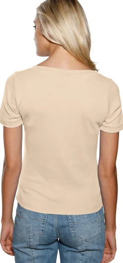 Shirt aus Rippenware