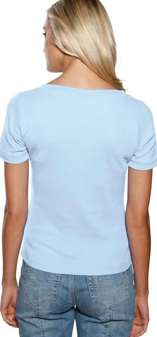 Shirt aus Rippenware