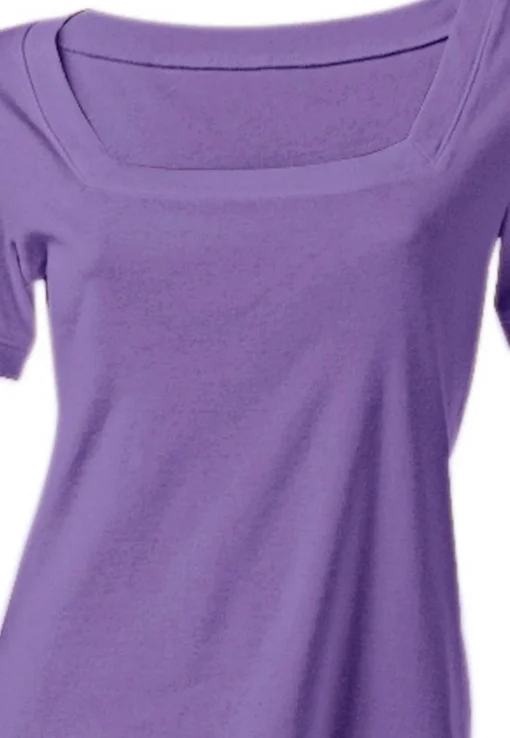 Shirt aus Rippenware