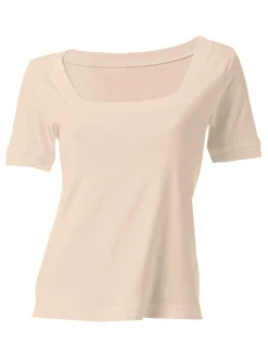 Shirt aus Rippenware