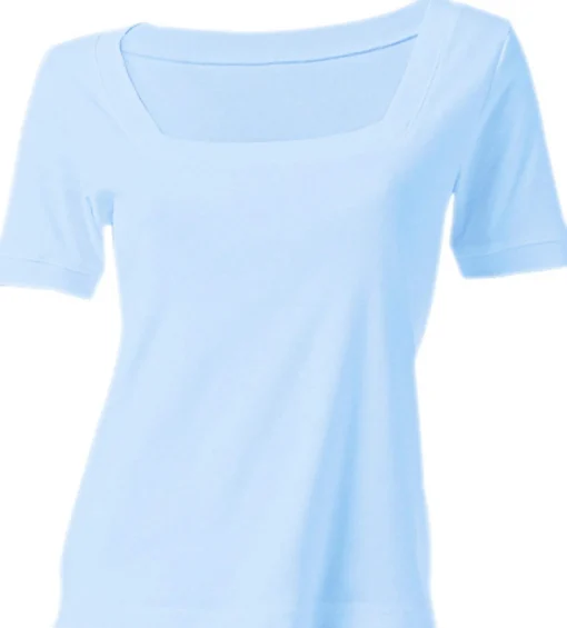 Shirt aus Rippenware