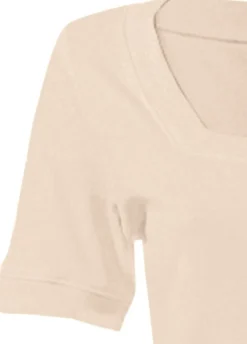 Shirt aus Rippenware