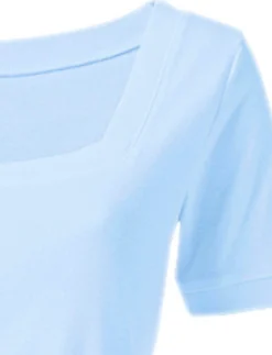 Shirt aus Rippenware