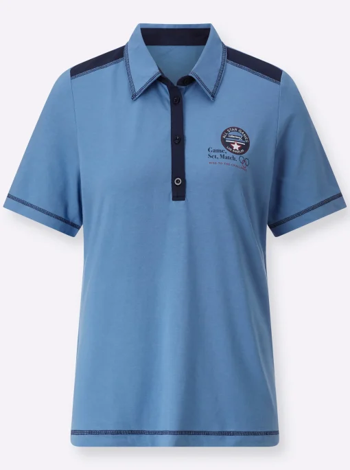 Shirt mit Kontrast-Details