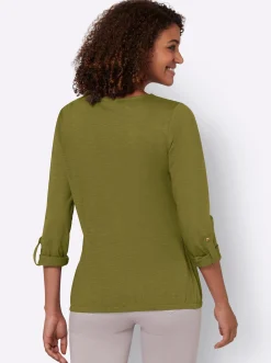 Shirt mit Zierknopfleiste