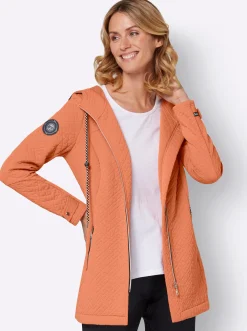 Shirtjacke in strukturierter Qualität, kontrastfarbene Details
