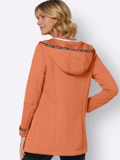 Shirtjacke in strukturierter Qualität, kontrastfarbene Details