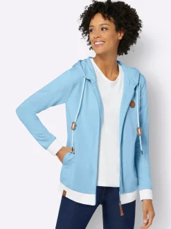 Shirtjacke mit Kontrast-Details