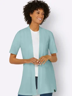 Shirtjacke mit Seitenschlitzen