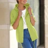 Shirtjacke mit Tunnelzug, reine Baumwolle