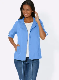 Shirtjacke mit Tunnelzug, reine Baumwolle