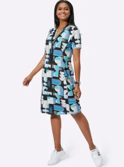 Shirtkleid in bedruckter Sweat-Qualität