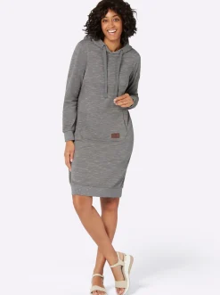 Shirtkleid mit Känguru-Tasche