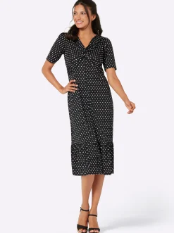 Shirtkleid mit Volant am Saum