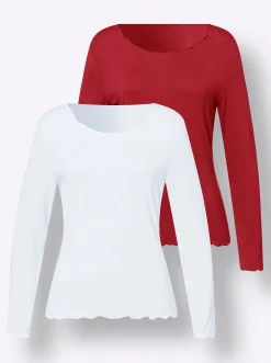 Shirt-Set in Viskose-Qualität